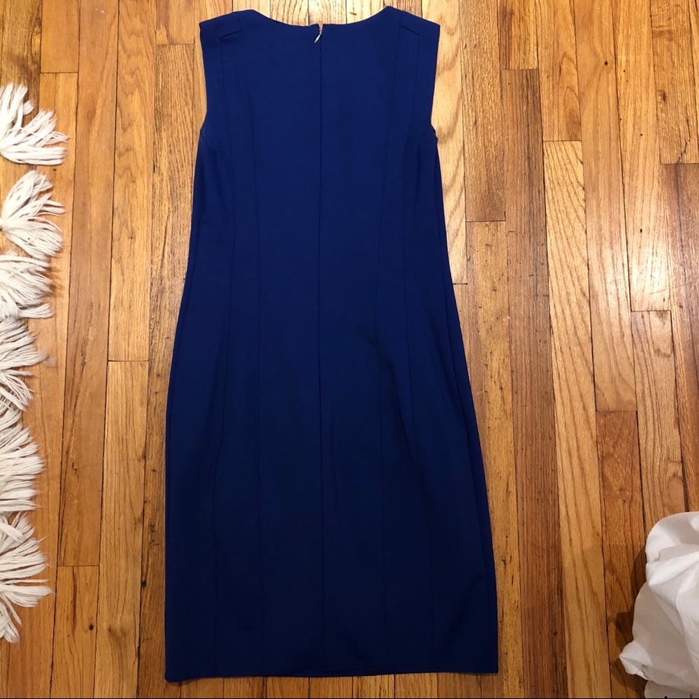 Elie Tahari Marley blue sleeveless sheath dress - Picture 5 of 8